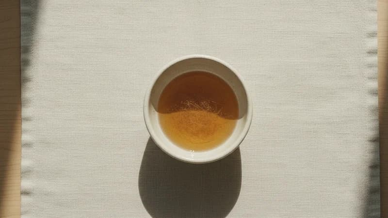 Apple Cider Vinegar (Seba Shukta) — whole and prepared form, top-down still life