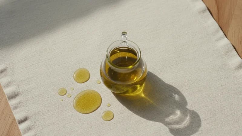 Avocado Oil (Makhanaphala Taila) — whole and prepared form, top-down still life