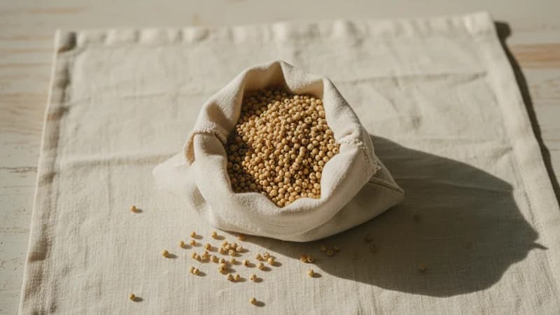 Millet (Bajra) (Bajra / Kshudra Dhanya) — whole and prepared form, top-down still life