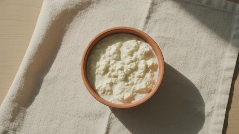 Paneer (Paneer) — whole and prepared form, top-down still life