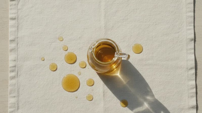 Peanut Oil (Bhuimung Taila) — whole and prepared form, top-down still life