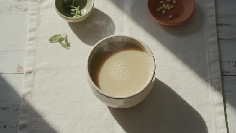 Sattu Drink (Saktu Paneya) — whole and prepared form, top-down still life