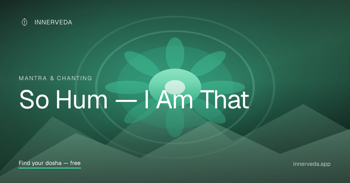 So Hum Breath Awareness Meditation — Guided Meditation | InnerVeda